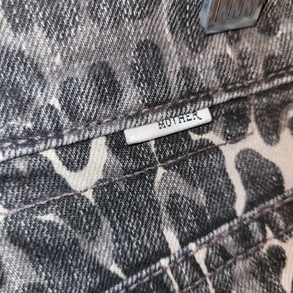 MOTHER Black and White Animal Print Skirt - Picture 8 of 14